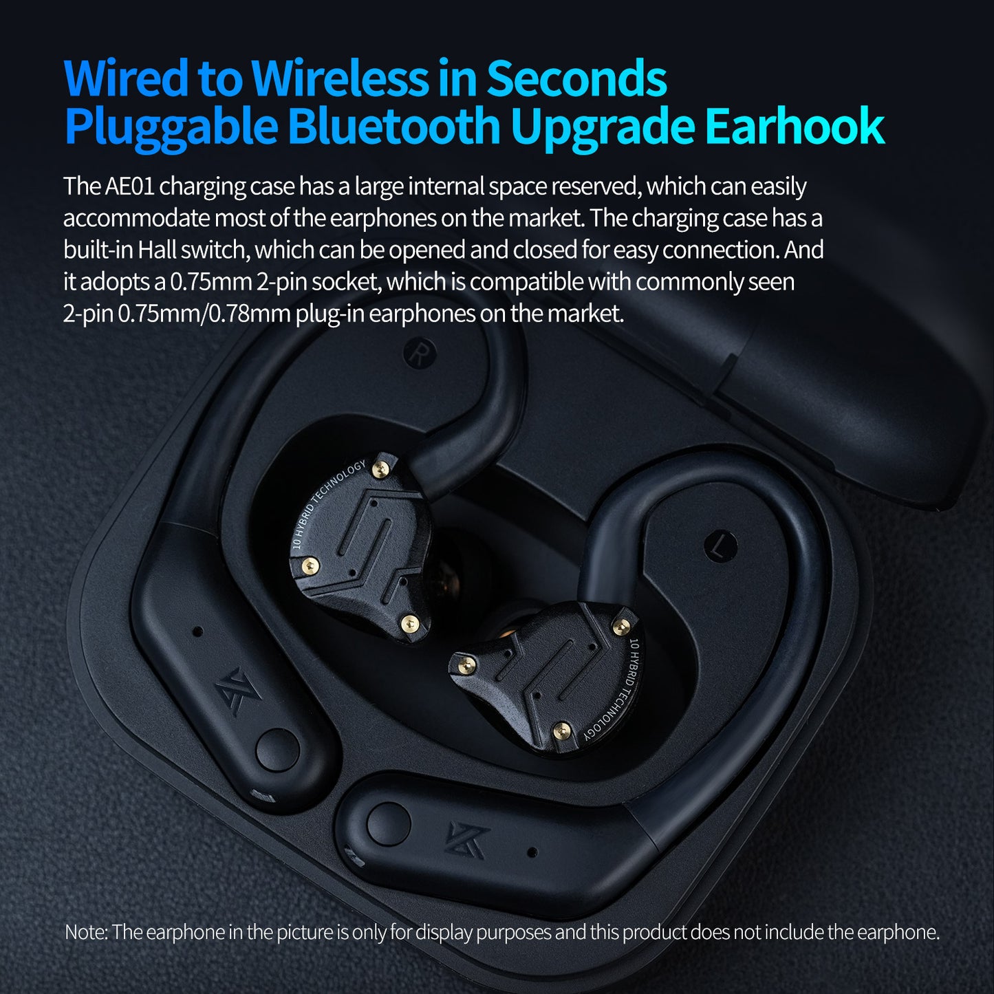 KZ AE01 Bluetooth Earhooks C Pin for ZSN PRO ZS10 PRO PR3 and so on