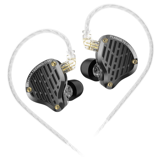 KZ PR3 in Ear Monitors Headphones with 13.2mm Planar Magnetic Driver,HiFi Stereo Sound IEM Earphones with Memory Foam Tips Comfortable&Secure Fit Wired Earbuds for Singers Musicians DJ Stage Gaming