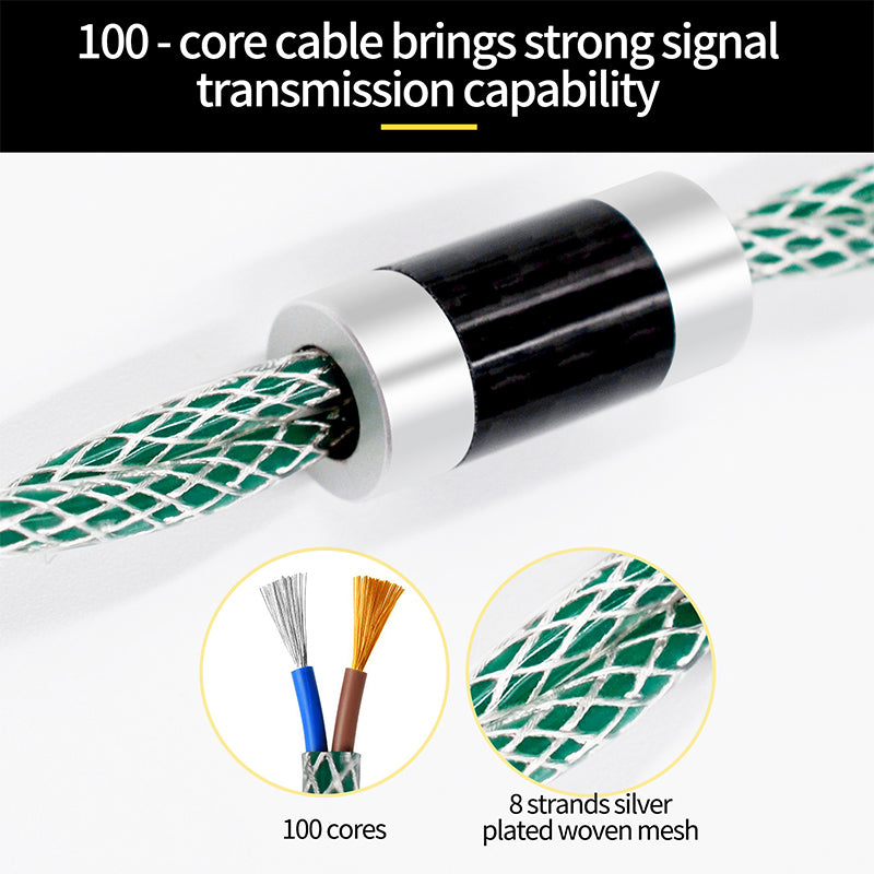 KZ 90-11 OFC silver-plated upgrade cable