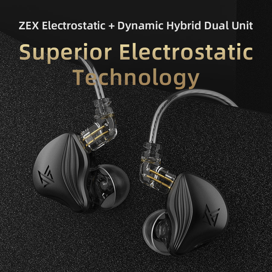 KZ's First Dual-unit Electrostatic&dynamic Hybrid Earphone