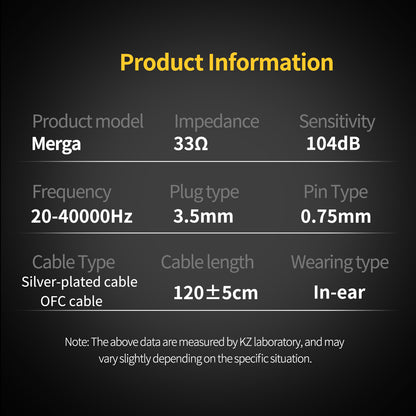 KZ Merga Earphones In ear headphones
